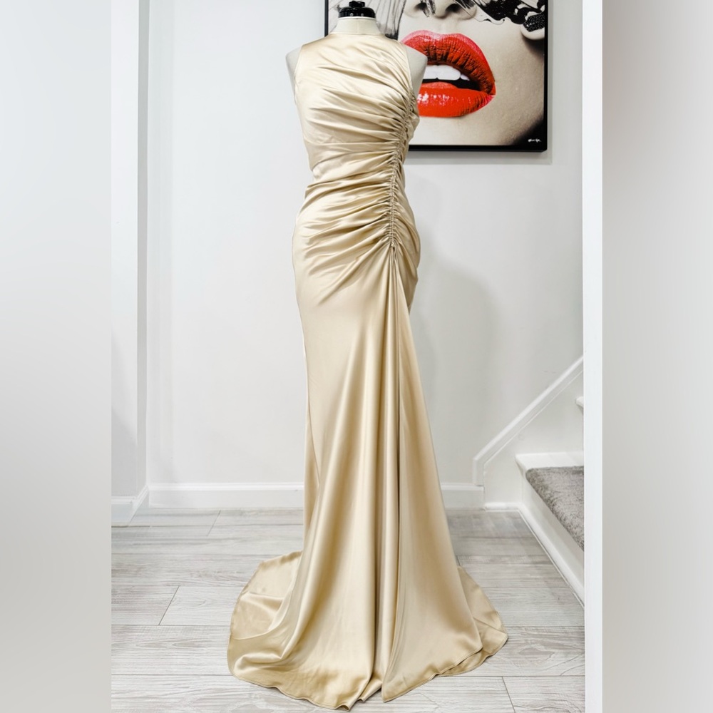 ALEJANDRA ALONSO ROJAS Ruched Tank Gown - Picture 4 of 11